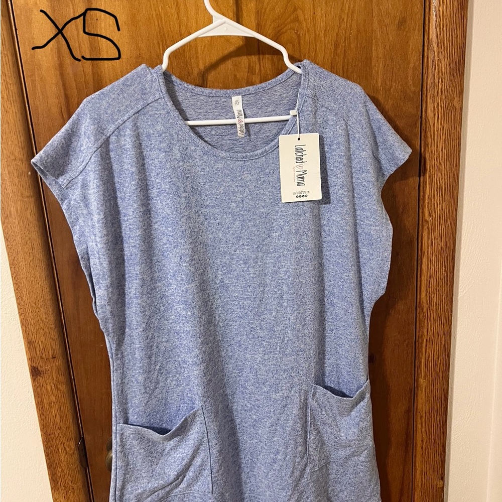 Latched Mama Blue Women's Top